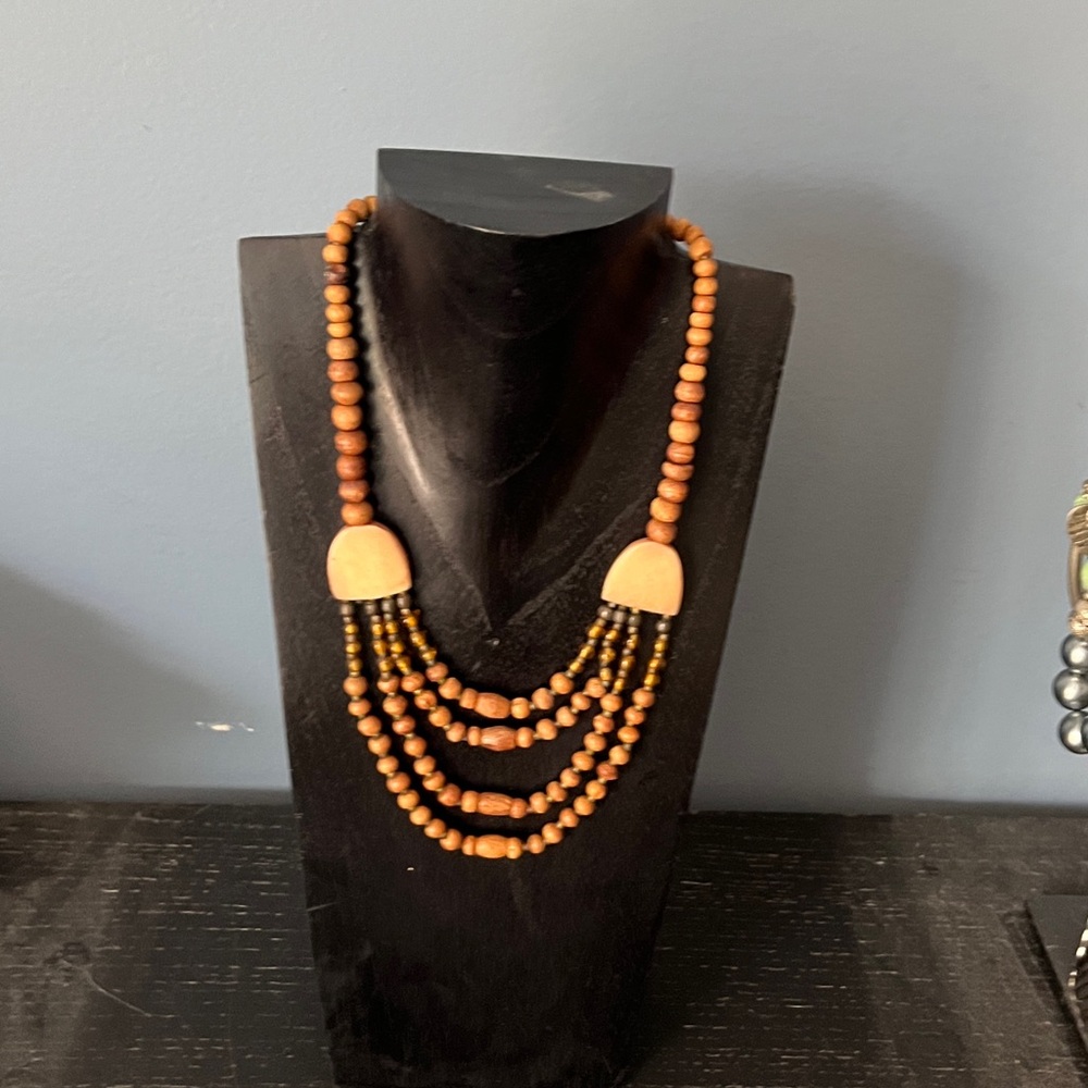Wooden Beaded Necklace